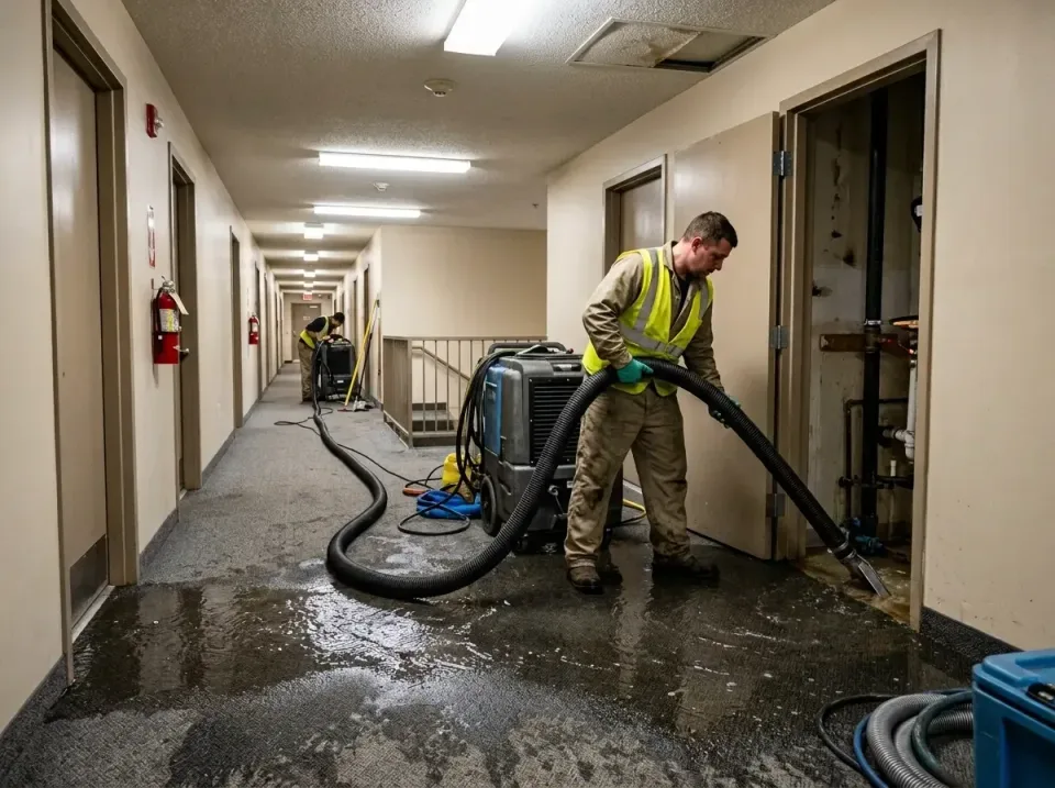 multi-unit-apartment-hallway-f-005 — frequently asked questions, Emergency Burst Pipe Water Extraction & Removal in Lonsdale…